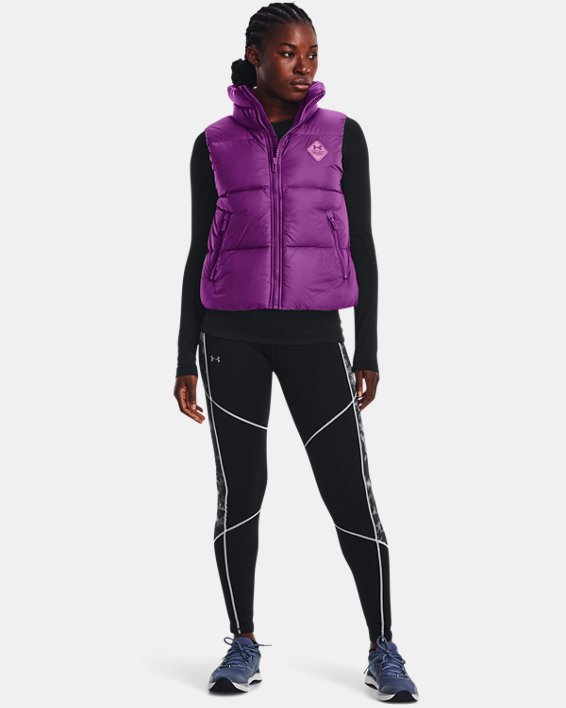 Women's UA Storm ColdGear® Infrared Down Vest, Purple, pdpMainDesktop image number 2